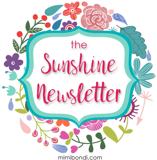 The Sunshine Newsletter: Free mixed media tutorials, tips and inspiration by Mimi Bondi