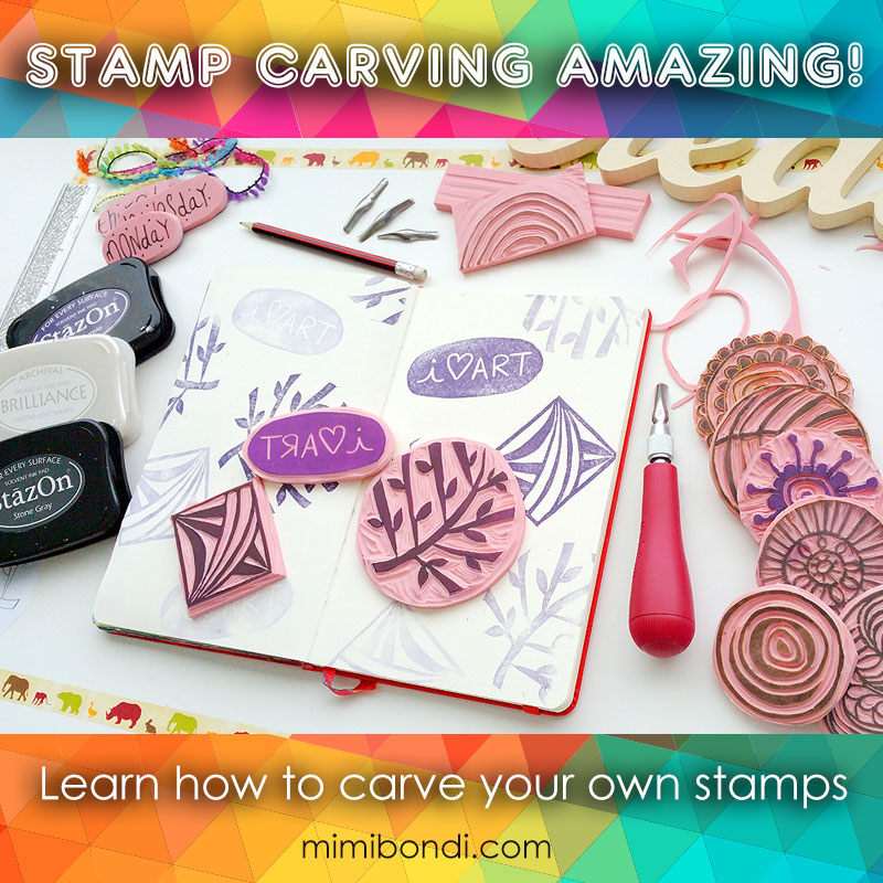 Stamp Carving Amazing! Learn stamp carving with Mimi Bondi