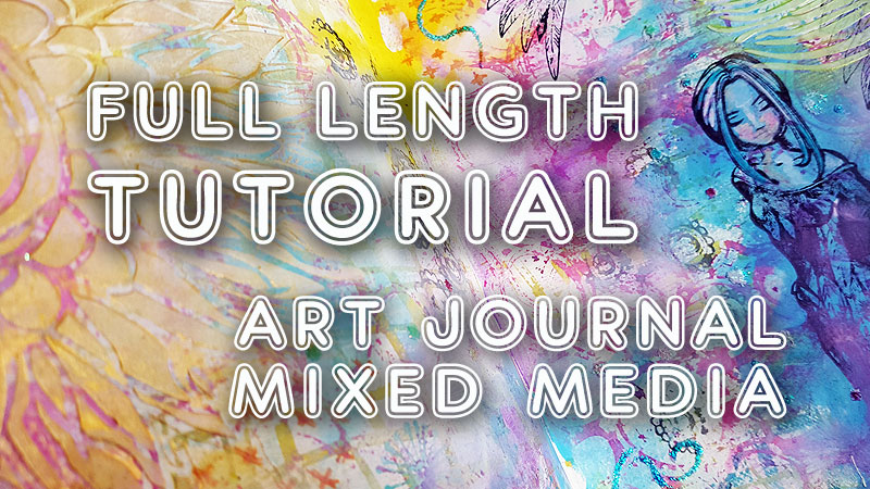 Art journalling with Distress Oxides, video tutorial Mimi Bondi