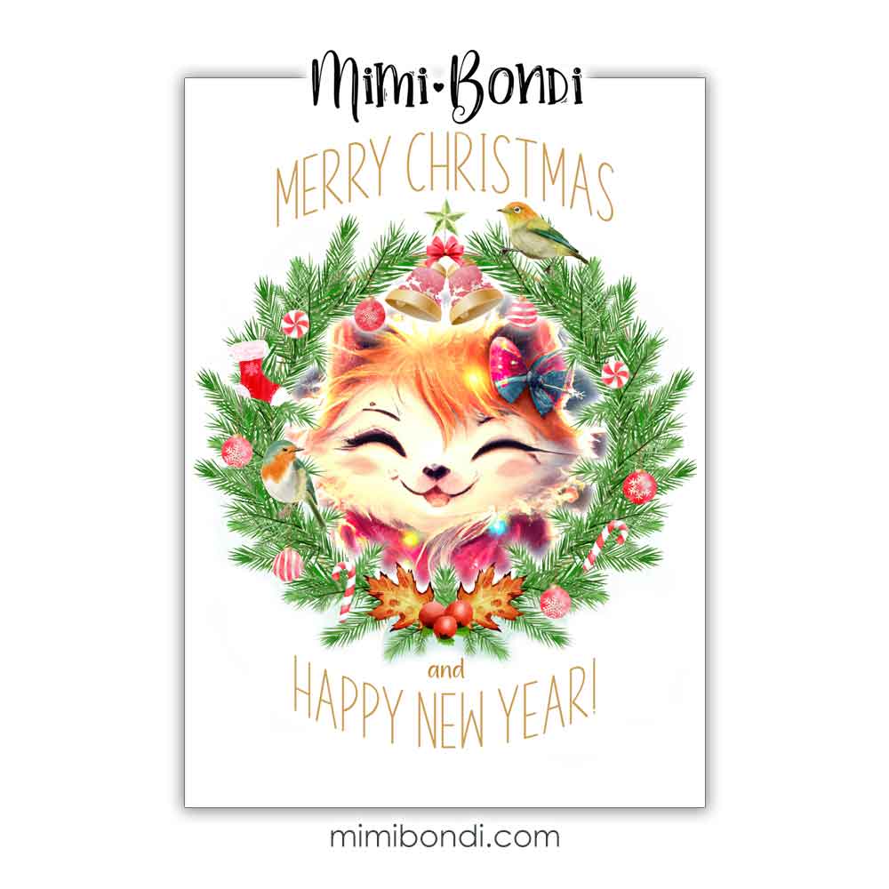 Mixed Media Christmas Card 8 Mimi Bondi Personal Use ONLY
