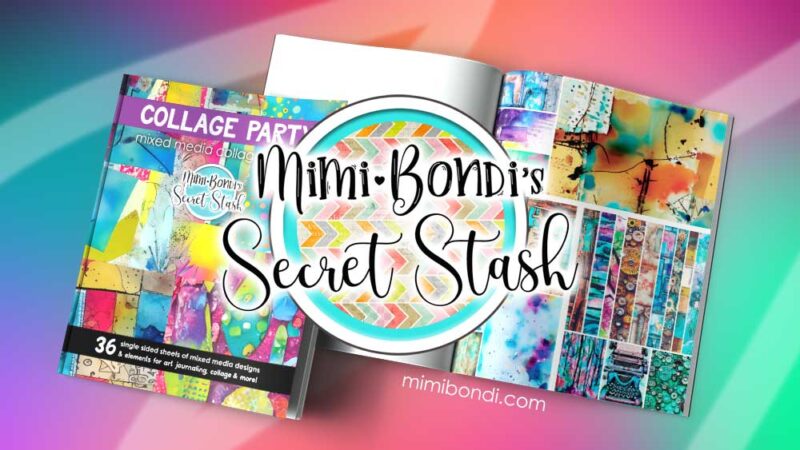 New Secret Stash collage books-Coffee Grunge & Collage Party MIMI BONDI